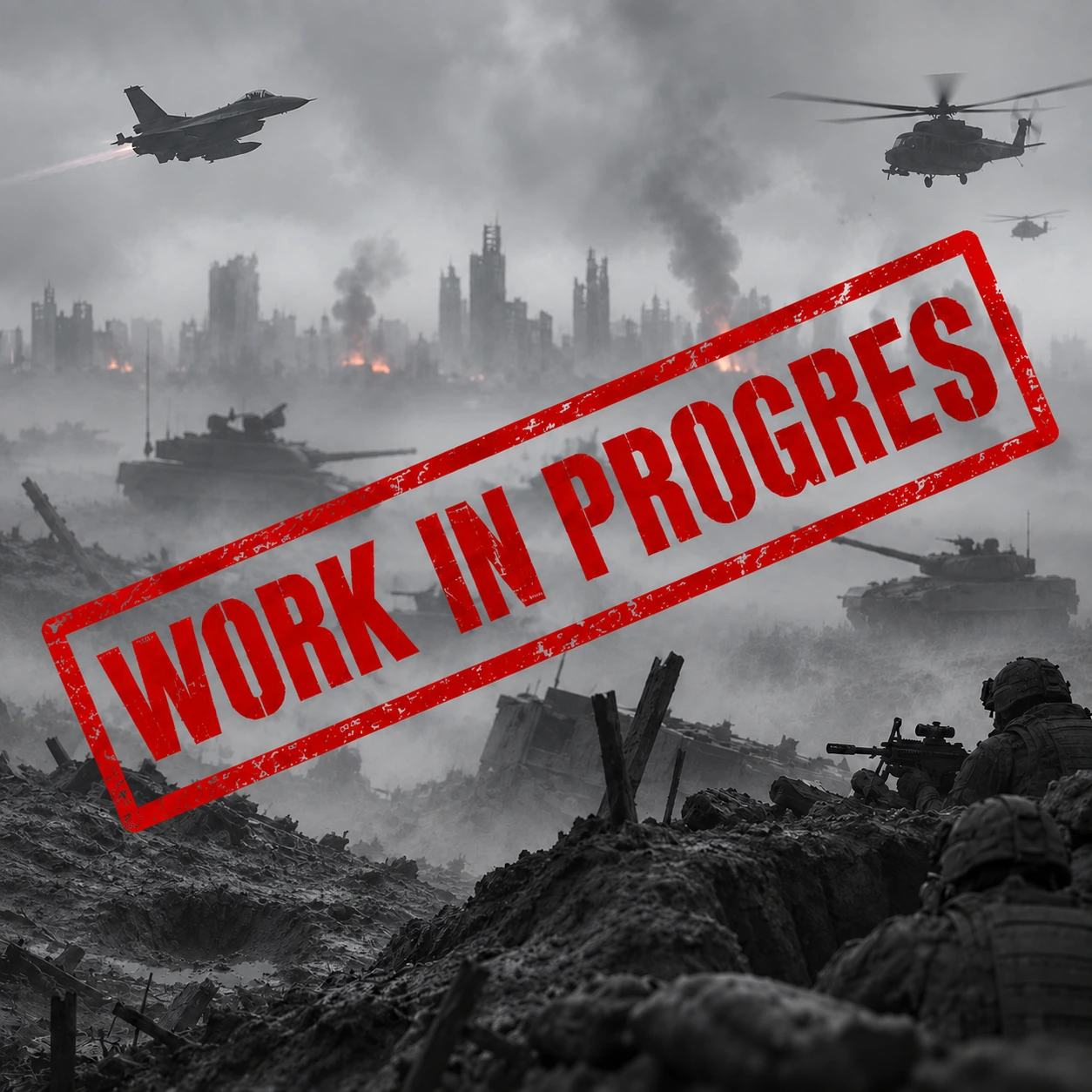 Two-player game in development — battlefield concept artwork