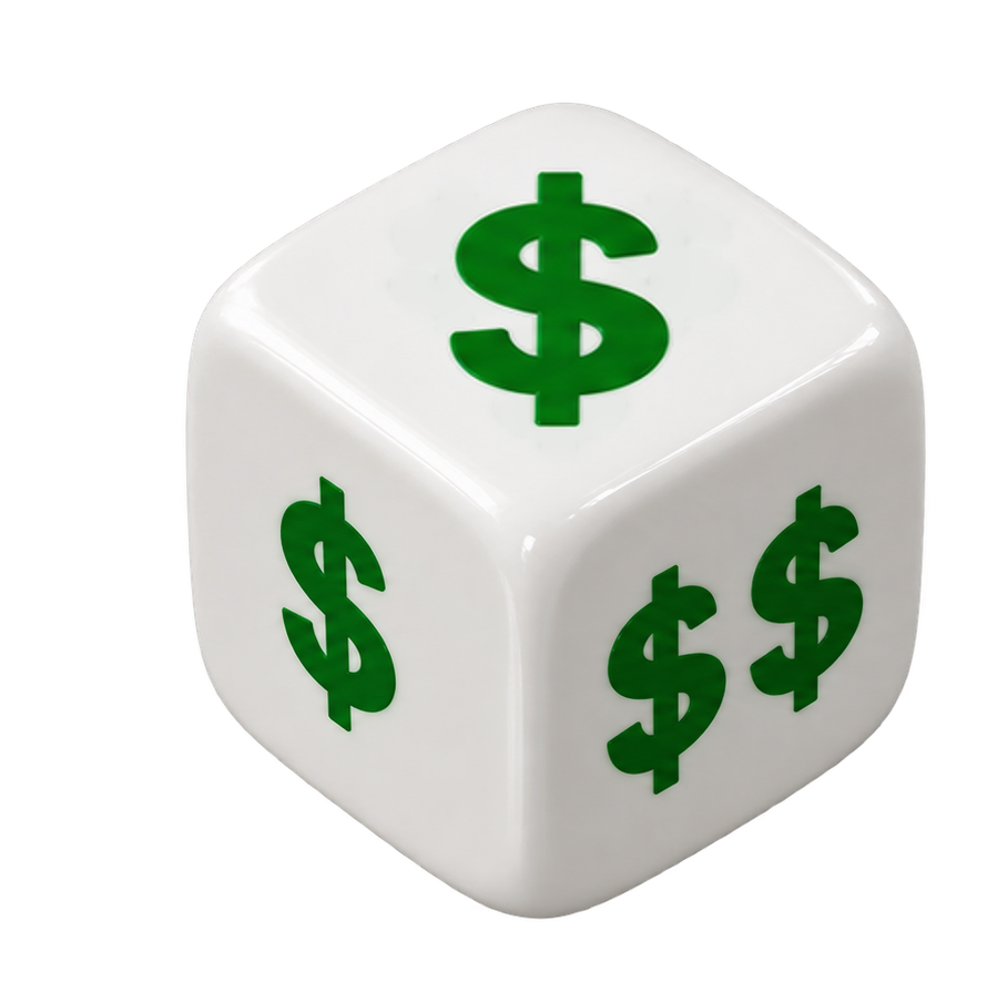 White die: $